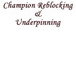 Champion Reblocking  Underpinning - Builders Adelaide